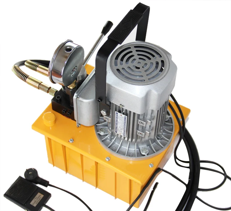 10000PSI Electric Driven Hydraulic Pump Single Acting Manual Valve 1500r/min 