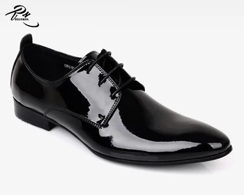 Black Patent Shoes,Mens Formal Shoes 