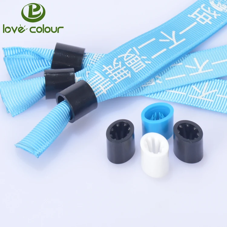 Cheap Custom Colorful Satin Festival Wristband Plastic Clips Buy