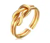 Ms 3.5 MM stainless steel bow ring, wedding ring jewelry, 18 k gold plated YSS498