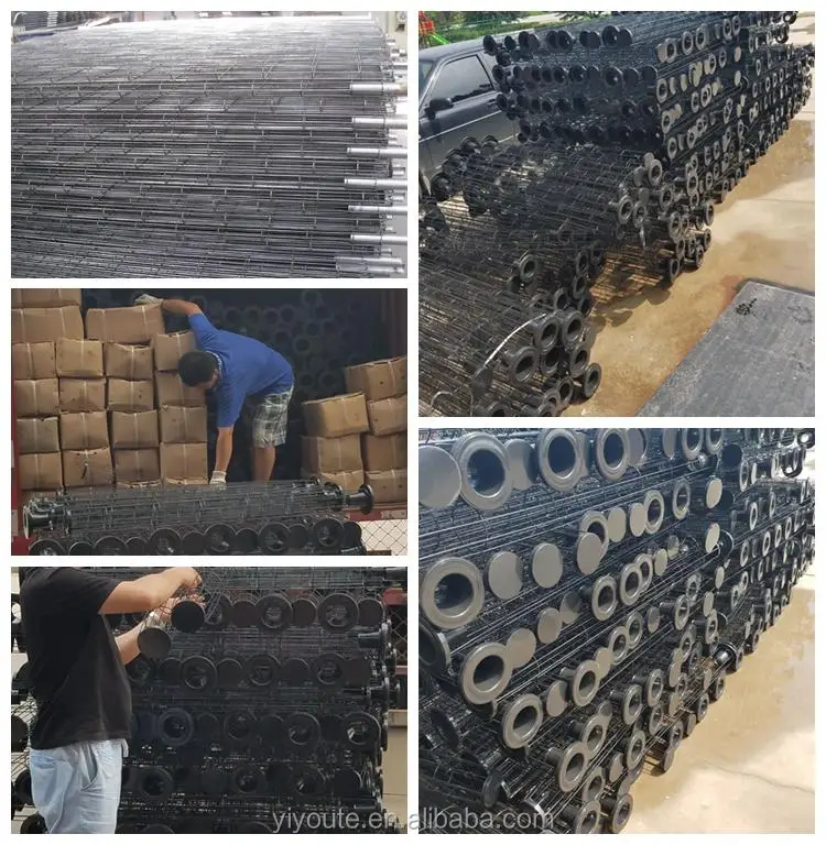 filter cage support filter bag with venturi