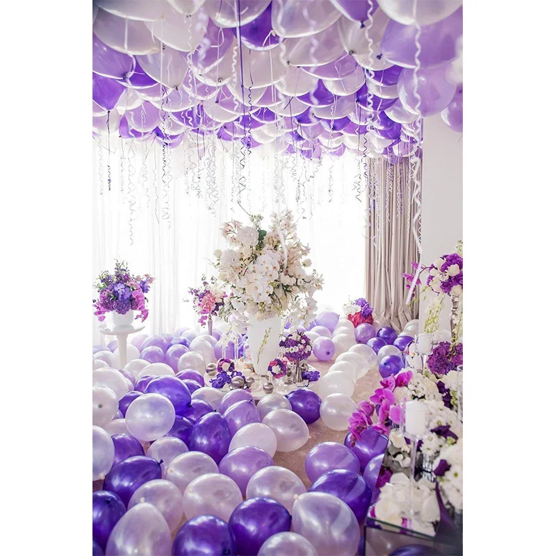 Clear Gold Confetti Balloons Purple White Latex Balloons For Wedding Birthday Party Decoration 15pcs Buy Purple Balloon Decoration Kit Clear Balloons Confetti Balloons Product On Alibaba Com
