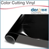 Low price easy cut super glossy vinyl roll black removeable color adhesive film