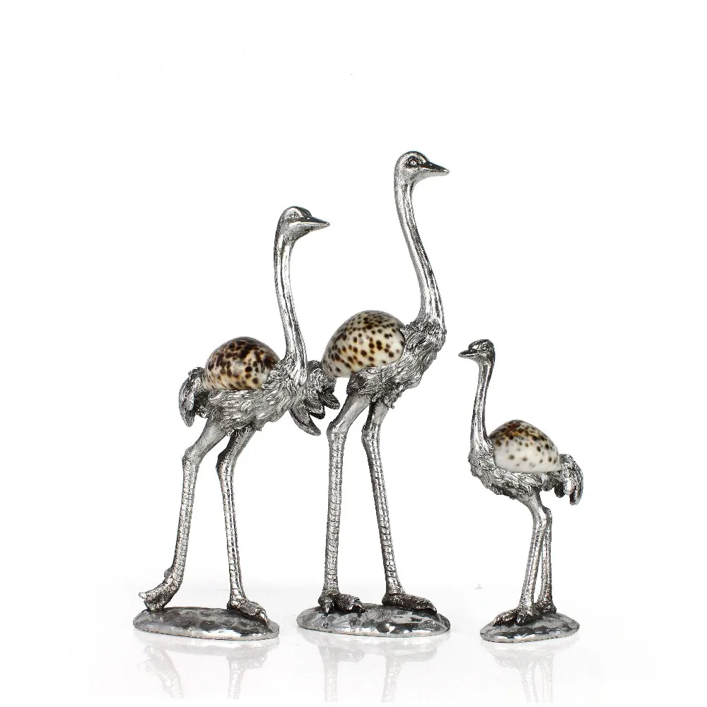 Custom Wholesale Resin Artificial Animal Bird Crane Figurine Flamingo Object For Indoor Home Decor supplier