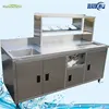 Stainless Steel Working Table With Kitchen Sink And Cup Dispenser