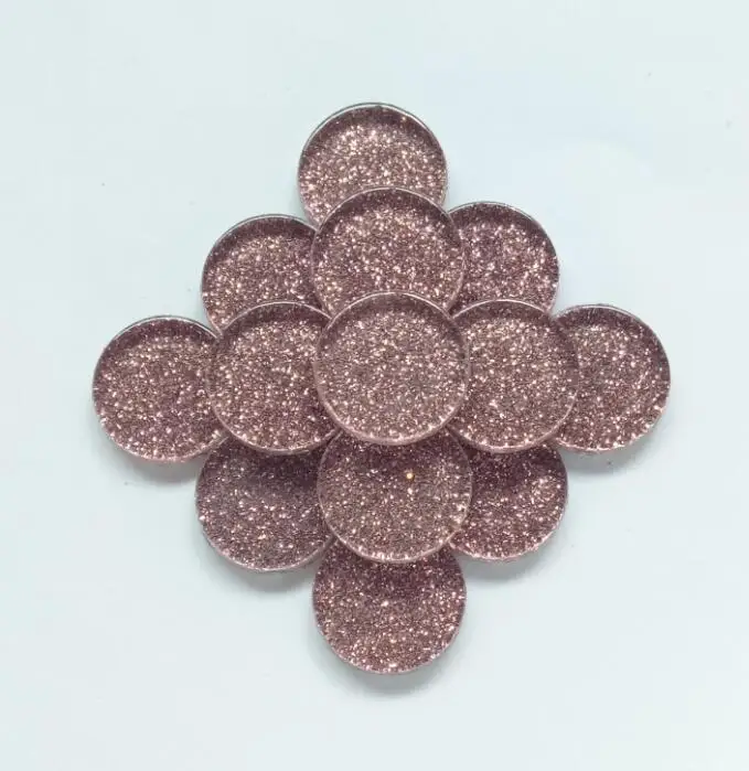 Glitter penny round mosaic craft tiles