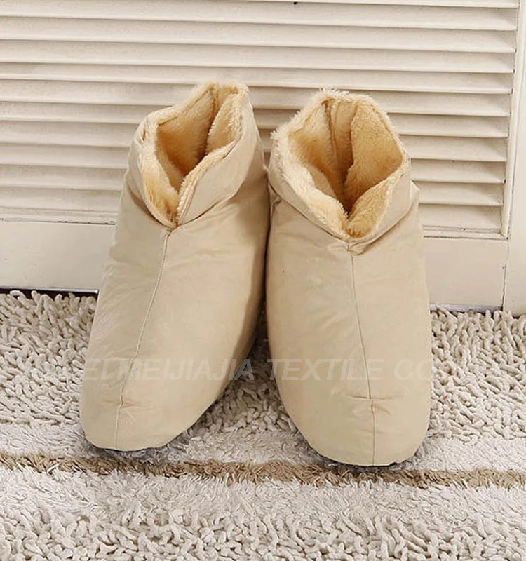 Down Slippers/lady Duvet Duck Down Boots/indoor Dot Antiskid Slippers