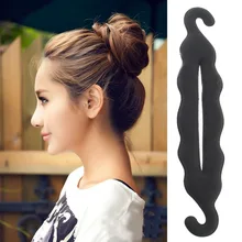 24cm Hight Quality Women Magic Foam Sponge Hairdisk Hair Device Donut Quick Messy Bun Updo Headwear Hair Accessories A12R4