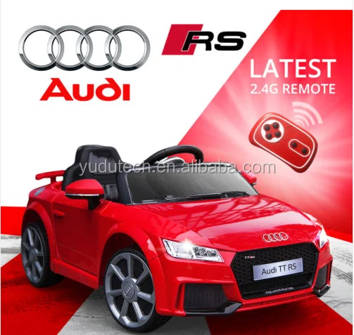 licensed audi tt rs 12v children's ride on car with 2.4 g remote