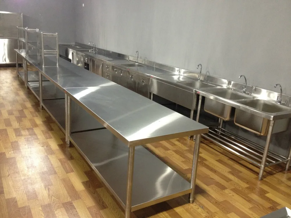 厨房设备/餐厅不锈钢设备/厨房麦芽桌/橱柜/水槽