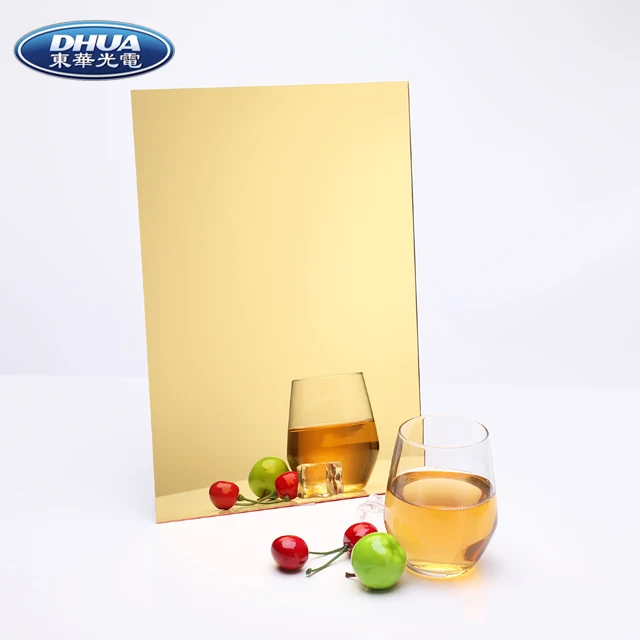 Factory Wholesale Gold/bronze Acrylic Perspex Mirror Sheet Plastic