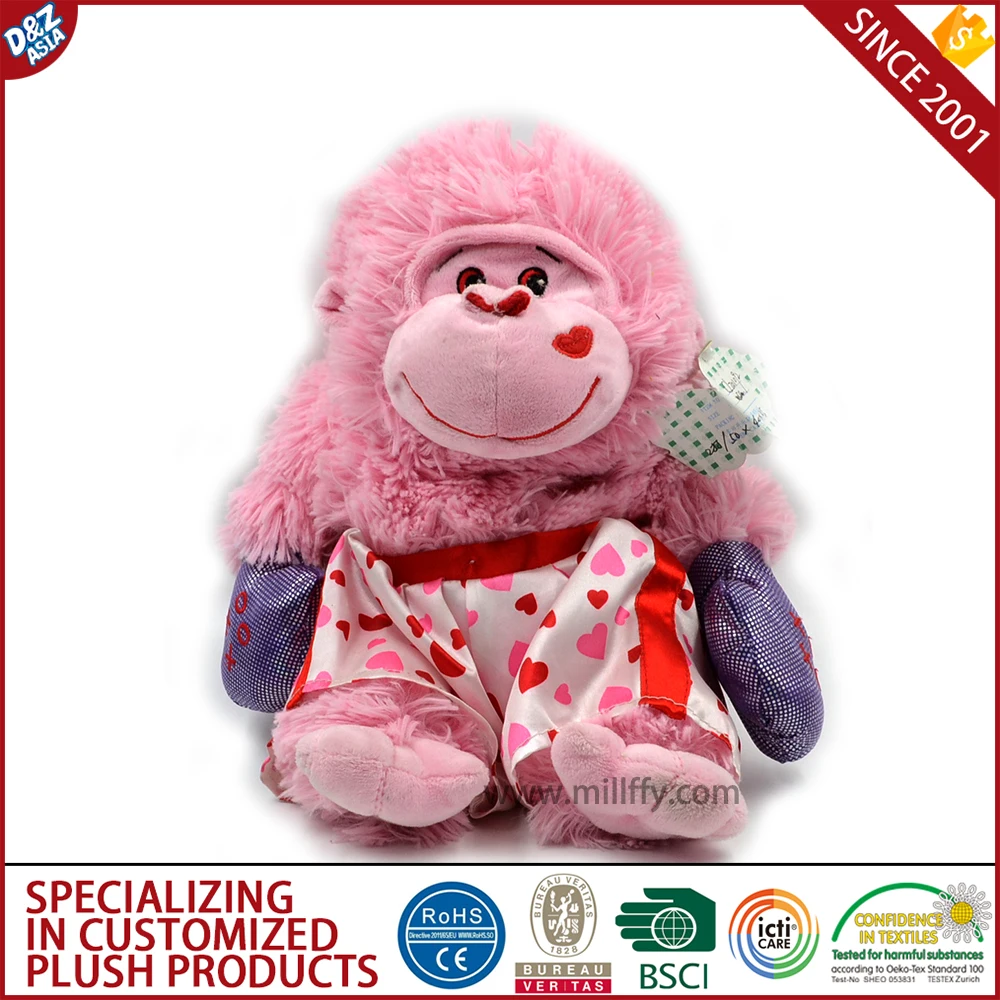 red monkey stuffed animal