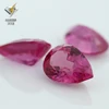 Luster red sapphire step cut pear ruby
