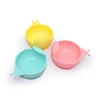 BPA free silicone baby feeding bowl child suction bowl