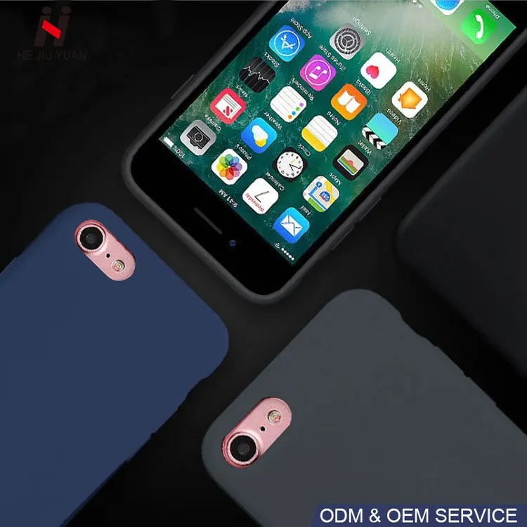 Donguan Factory Microfiber Liquid Silicone Mobile Phone Case for iphone  8 7 7Plus 8plus Cases