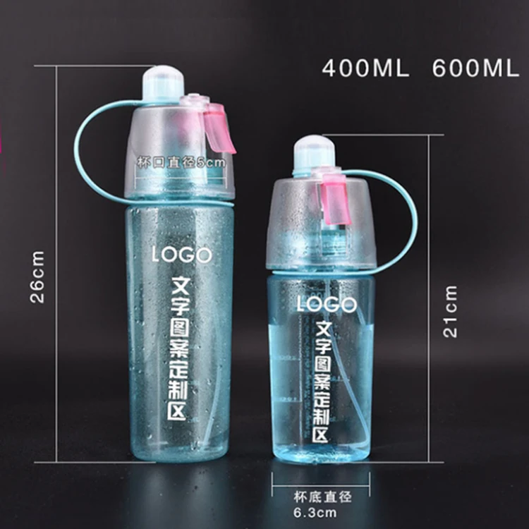 new style sports plastic mist spray plastic water bottle