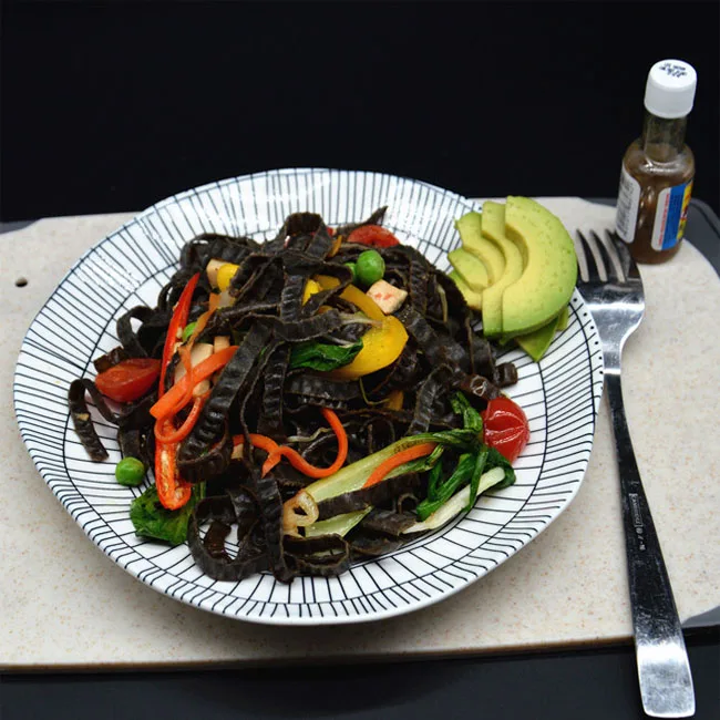 High Protein Chinese Noodle/black Bean Fettuccine/gluten Free Black Soy