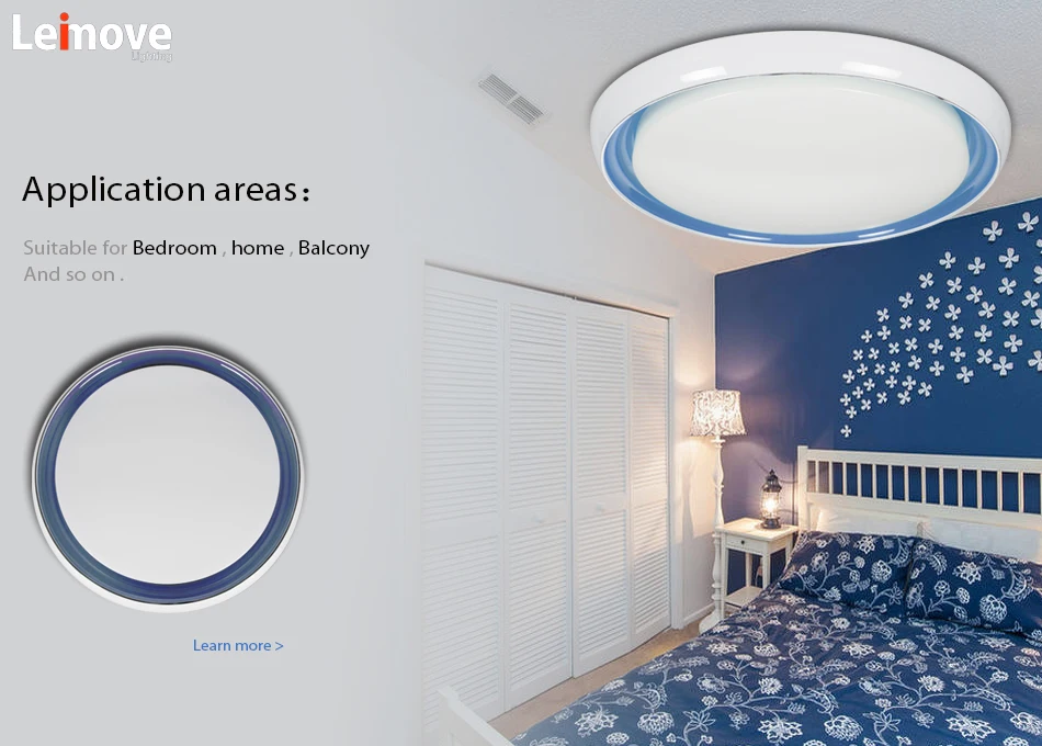 Safety white surface ceiling light crystal