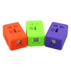 Multi universal travel plug adapter with 2 USB port