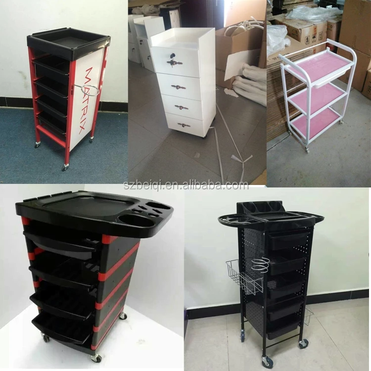 purple salon trolleys