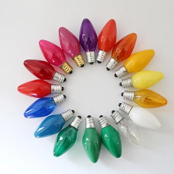 Decorative Lighting Color Small Candle Bulb C7 Christmas Mini Light For Holiday Tree Decoration