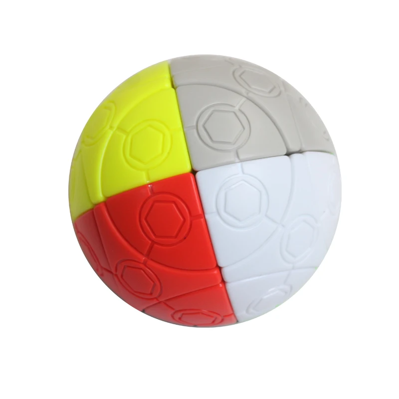four color plastic 3d puzzle ball rainbow ball toy