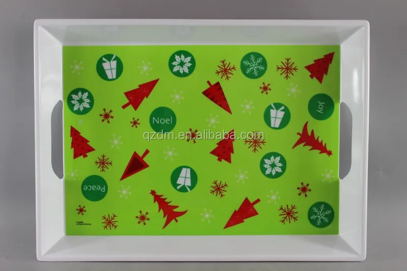 Christmas Melamine Tray Melamine Serving Tray 15inch