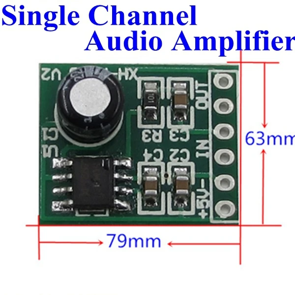 3.7v 5v Dc Power Amplifier Stereo Sound Standard Mono/single Channel 5w ...