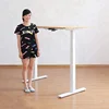 ergonomic standing adjustable cuved sit stand desk table