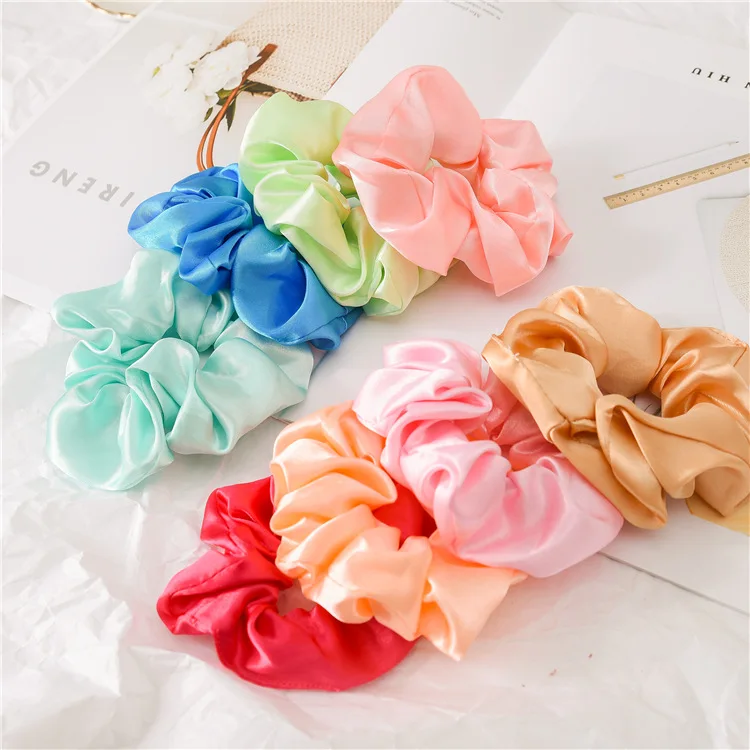 Hot Selling Girl Scrunchies Accessories Girl Elastic Scrunchy Hair Ties