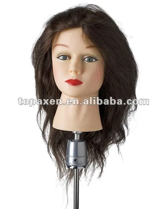 Professional Styling Manikin Head 16" Female Cosmetology Mannequin Hair