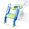 Soft Potty Toilet Trainer Seat with Step Stool Ladder, Adjustable Baby Toddler Kid Chair Potty Ladder