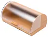 New design Bread Box made of pure Bamboo with stylish Acrylic easy glide cover with handle