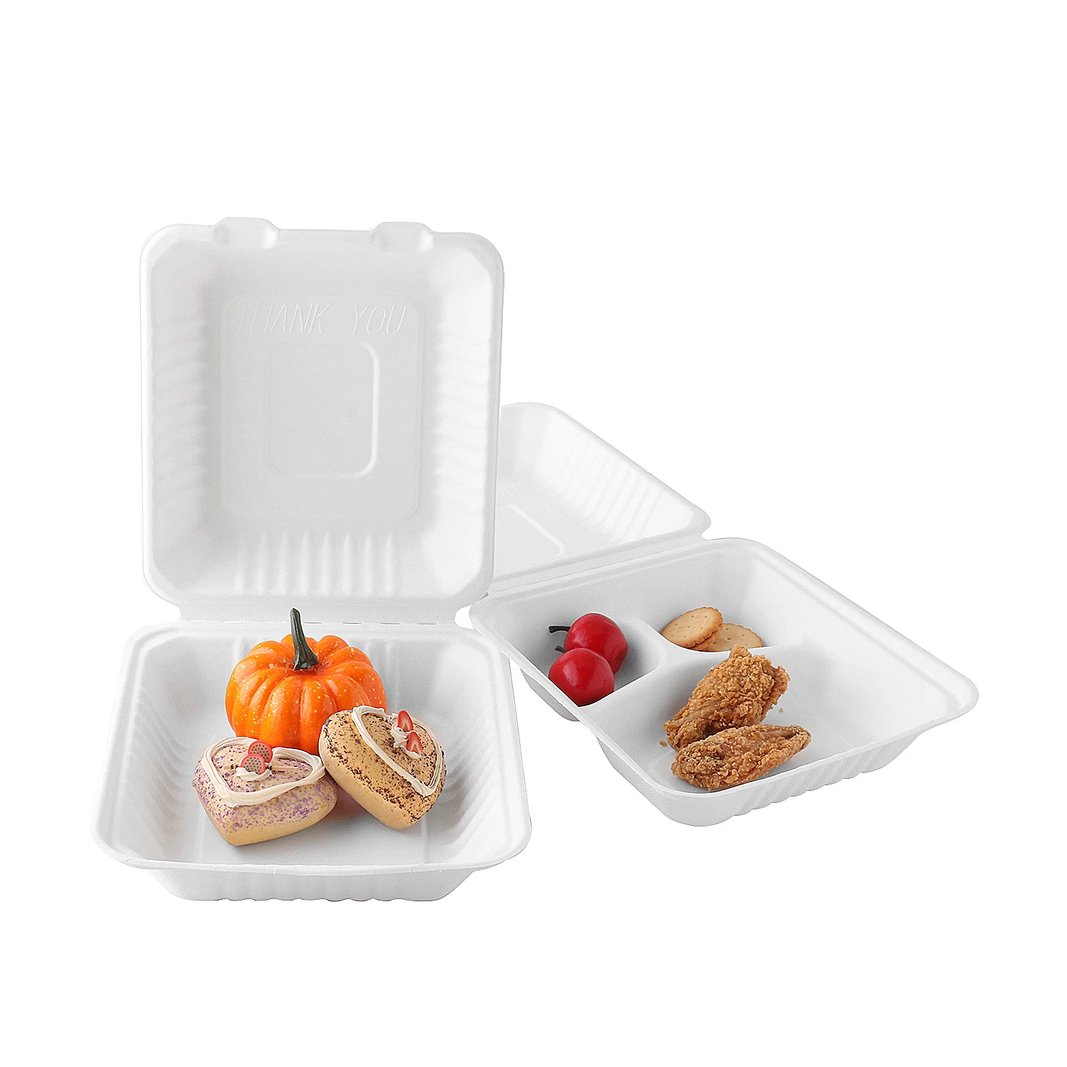 Bowl Ecológico de Caña de Azúcar Compostable - 32 Oz - CON TAPAS (300