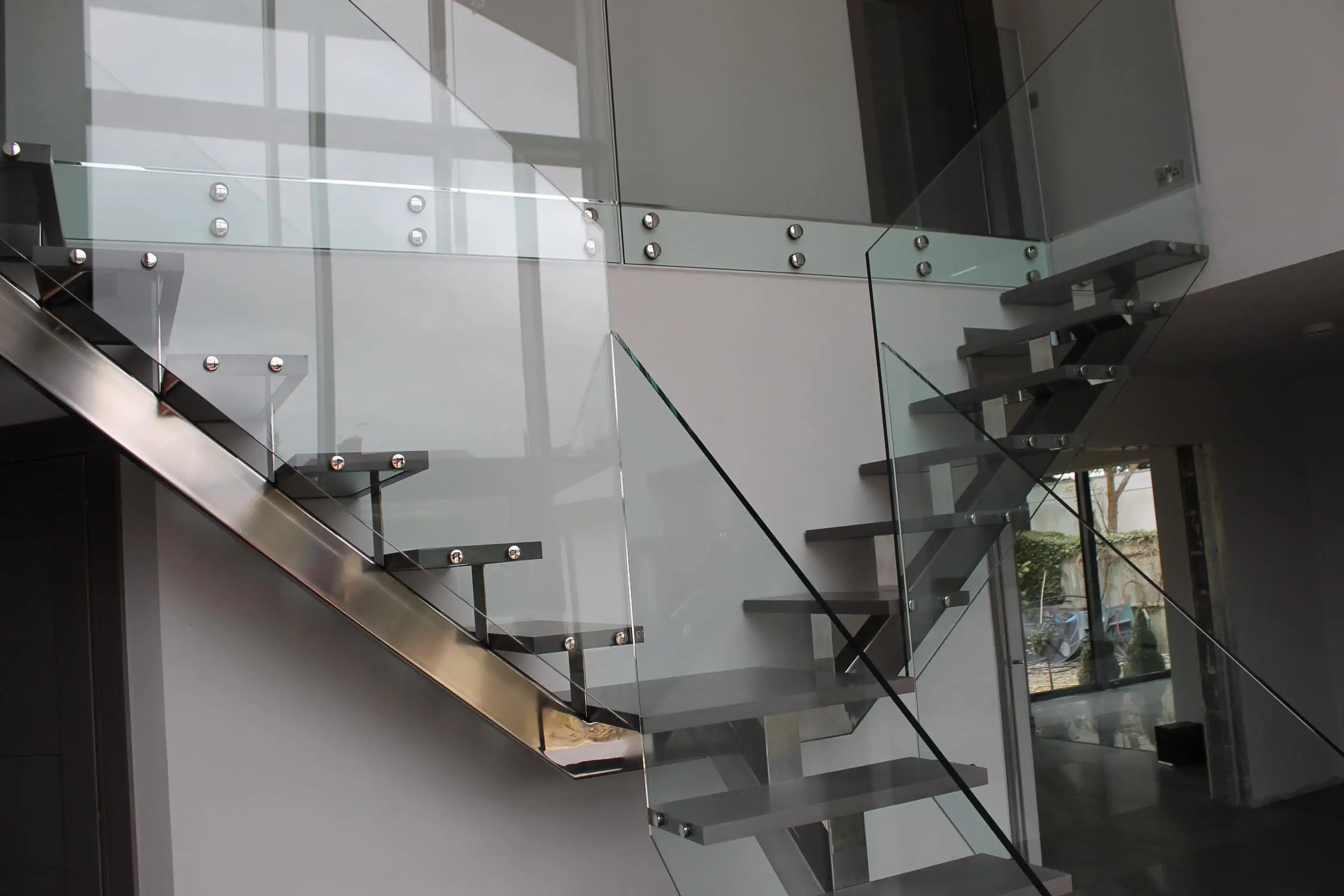 Modern house staircase designs prefabricated stairs steel