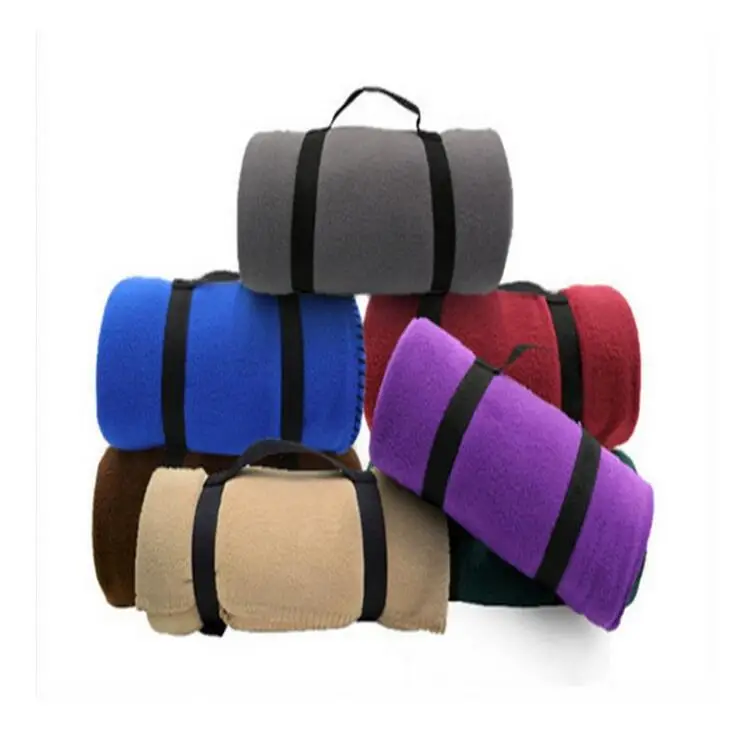 Wholesale Plain Antipilling Polar Fleece And Suede Air Blankets With