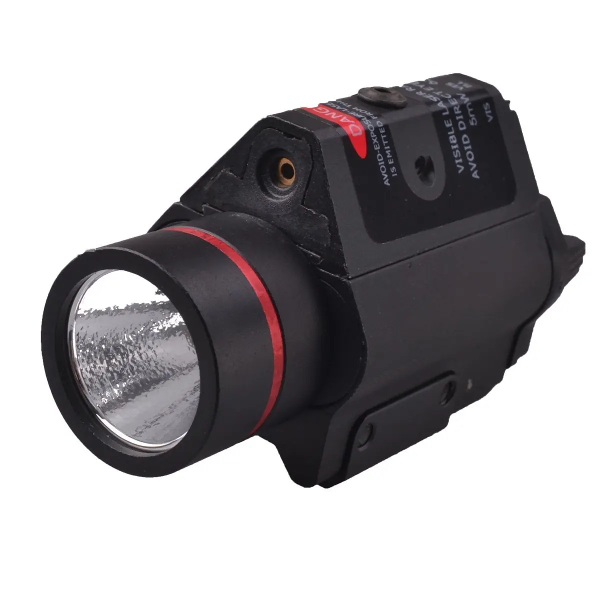 Freehawk® Rifle Scope/Gun Laser/Airsoft Laser/Gun Sights/Gun Lights, RichFire SF-P15 5mW Red Laser Gun Sight w/ Mount+LED Tactical Pistol Flashlight-Black(2 x CR123A)
