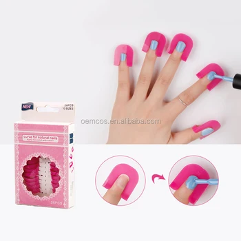 26pcs Curve Shape Spill Proof Finger Cover Nail Polish Protector 26pcs Curve Shape Spill Proof Finger Cover Nail Polish Protector Holder Set