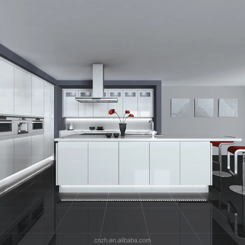 Fantastically Designed High Gloss Baking Varnish Kitchen Cabinets