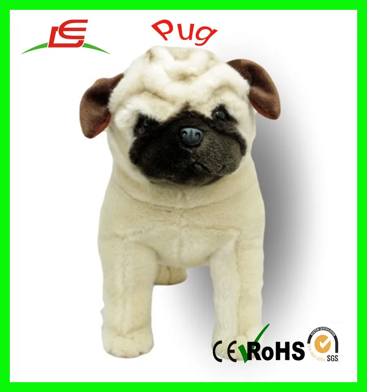 plush black pug