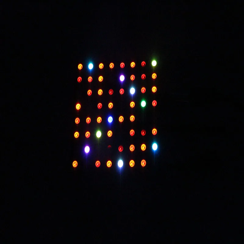 Color Changing Addressable DC5V WS2812B SK6812 IC Built-in 8*8CM LED Panel Matrix Lights