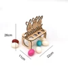 Wooden rabbit shaped egg plate easter eggs wooden holder easter table decoration gifts