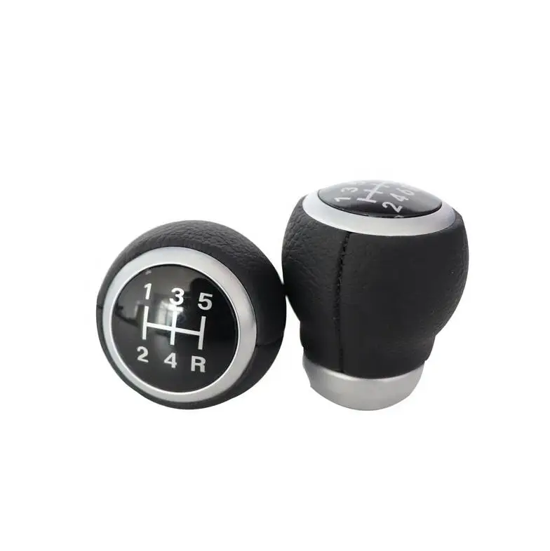 Custom Cool 5 Speed Satin Leather 6-speed Shift Gear Knob For Subaru ...