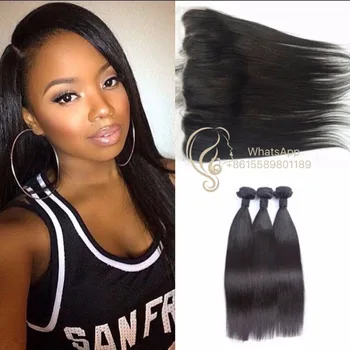 Unprocessed Raw 9a Virgin Brazilian Straight Hair Wave Weft For