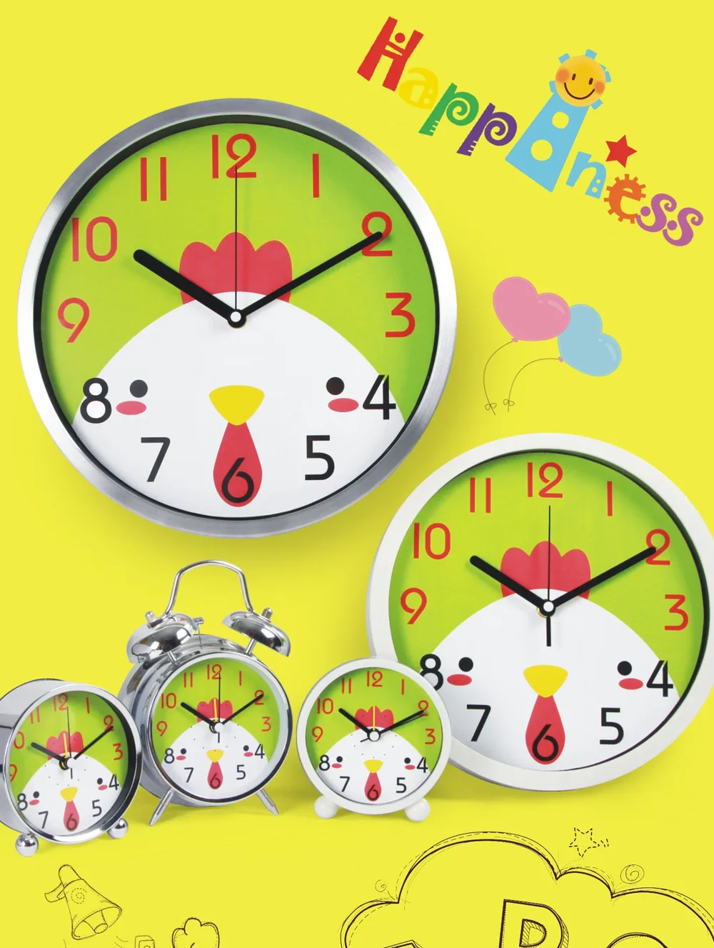 Plastik Jam Alarm Desain Kartun Hewan Untuk Anak Anak Buy Product