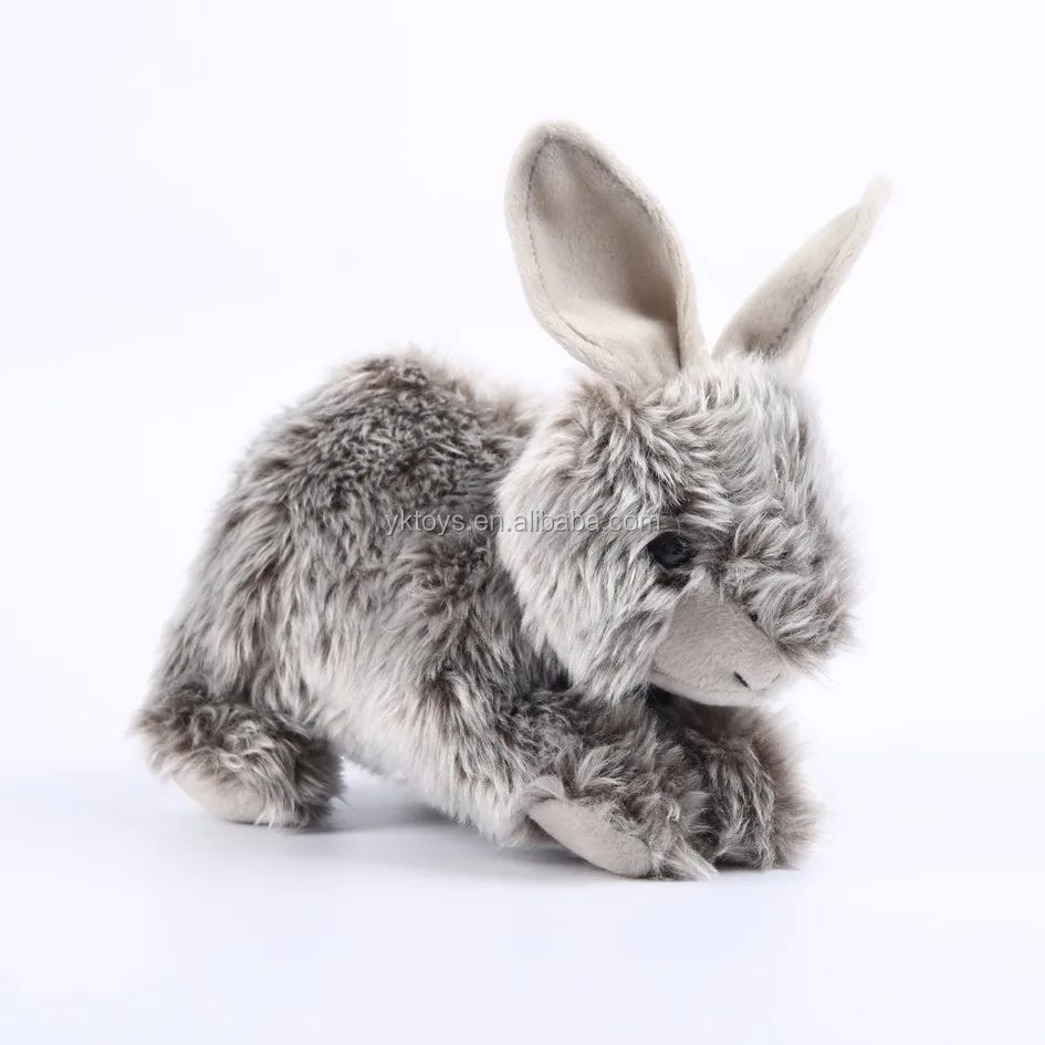 grey stuffed bunny