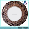 YXAp1203 Glass Chips design Mosaic Oval Wall Round Mirror