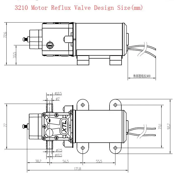 Car Cleaning Agriculture Self-priming DC 12V 24V 8L/min 100W High Pressure Electric Diaphragm Mini Water Pump