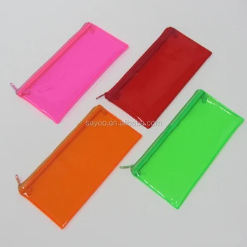 plastic pencil case with zipper