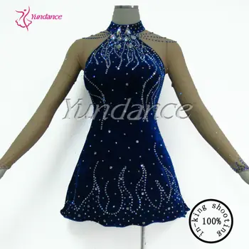 velvet figure skating dresses